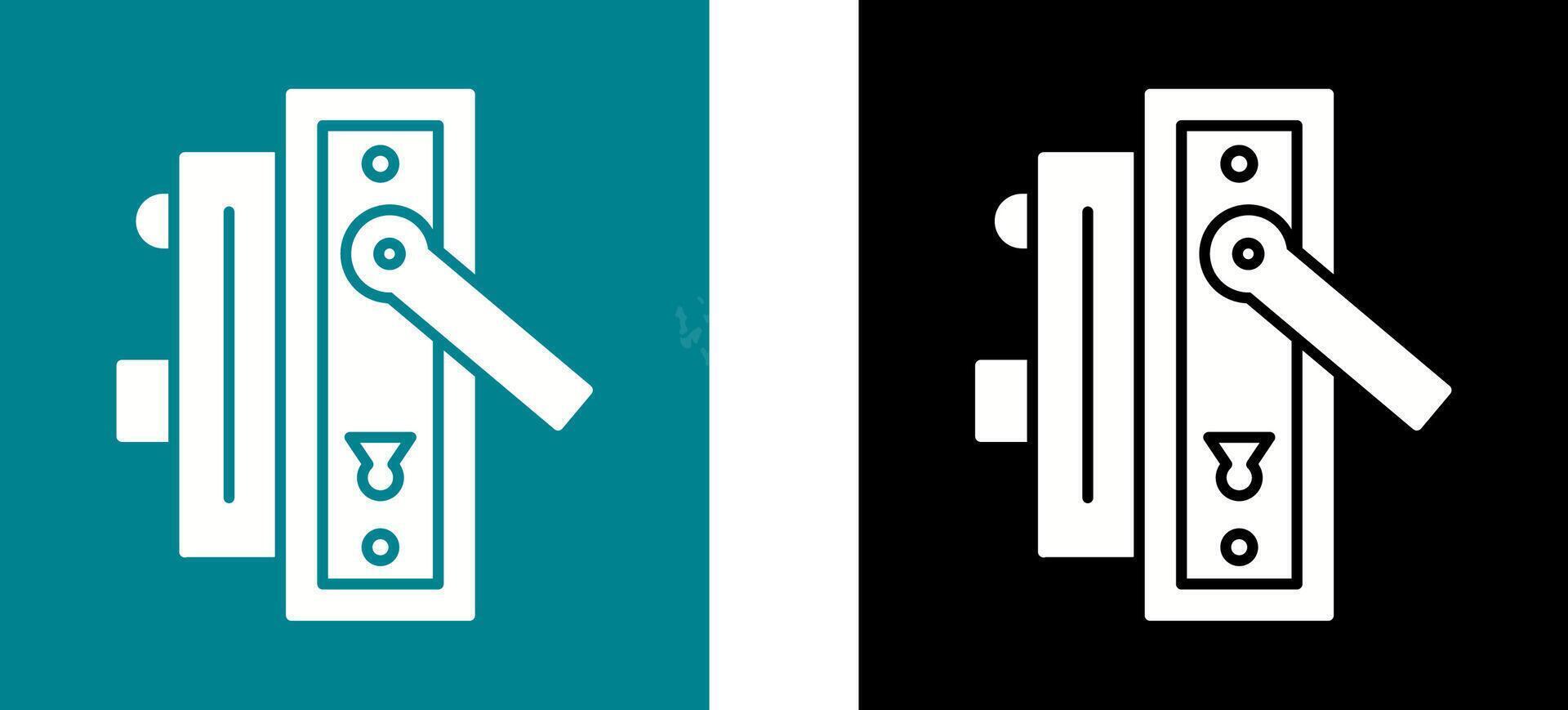 Door Handle Icon Design vector