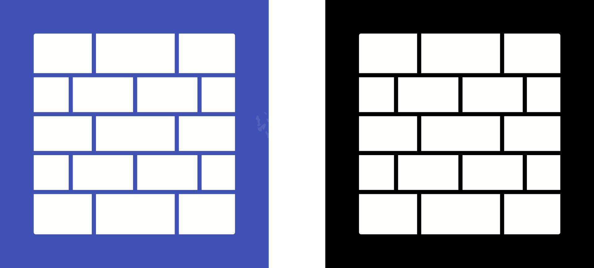 Wall Icon Design vector