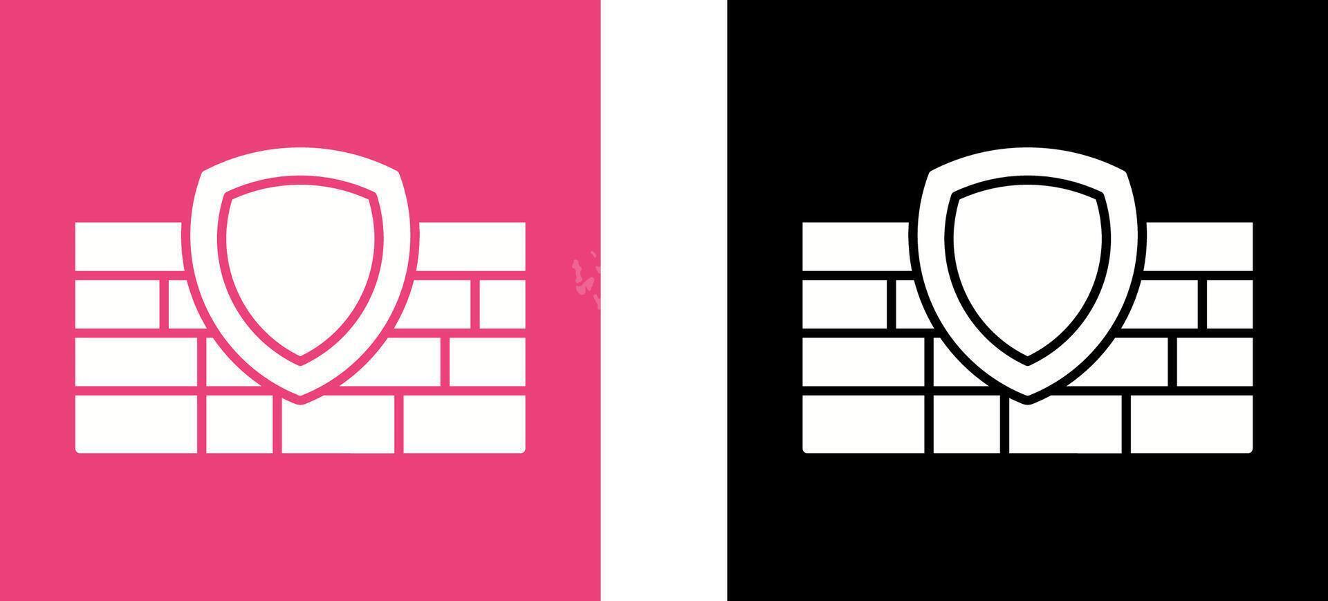 Firewall Icon Design vector