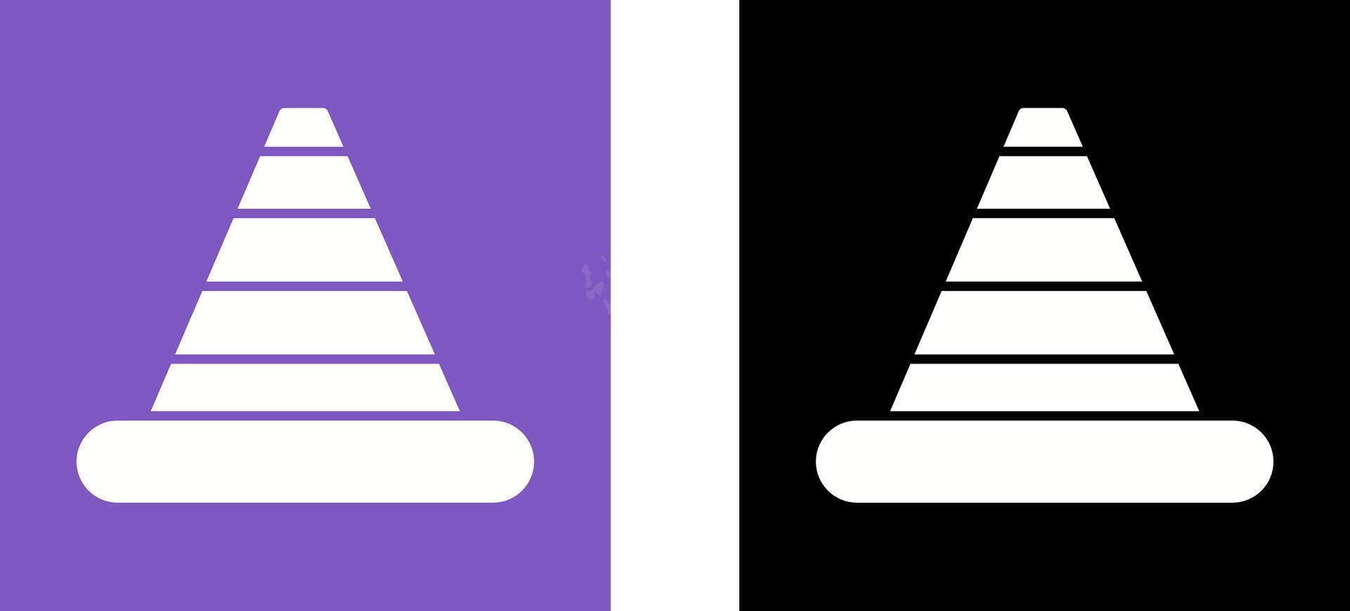 Traffic Cone Icon Design vector