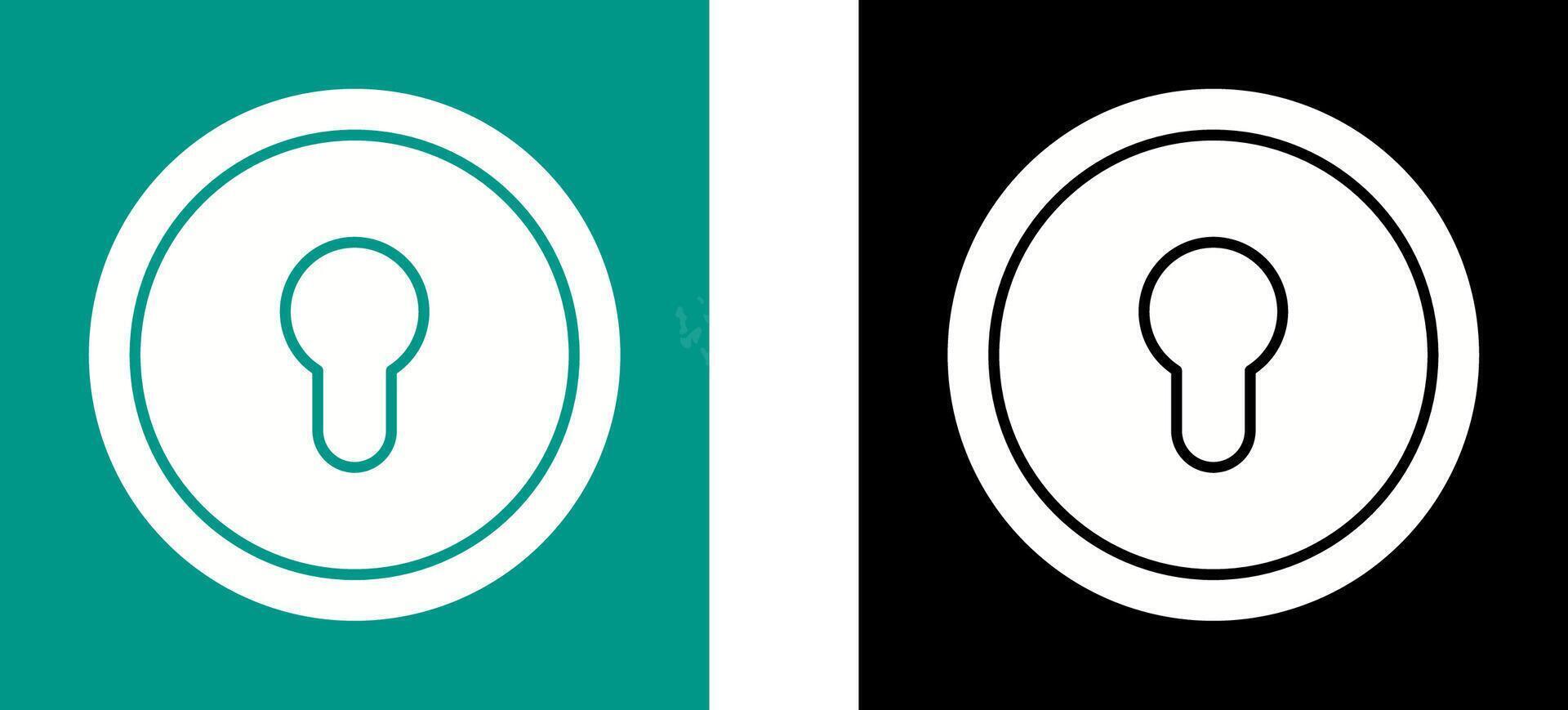 Key Hole Icon Design vector