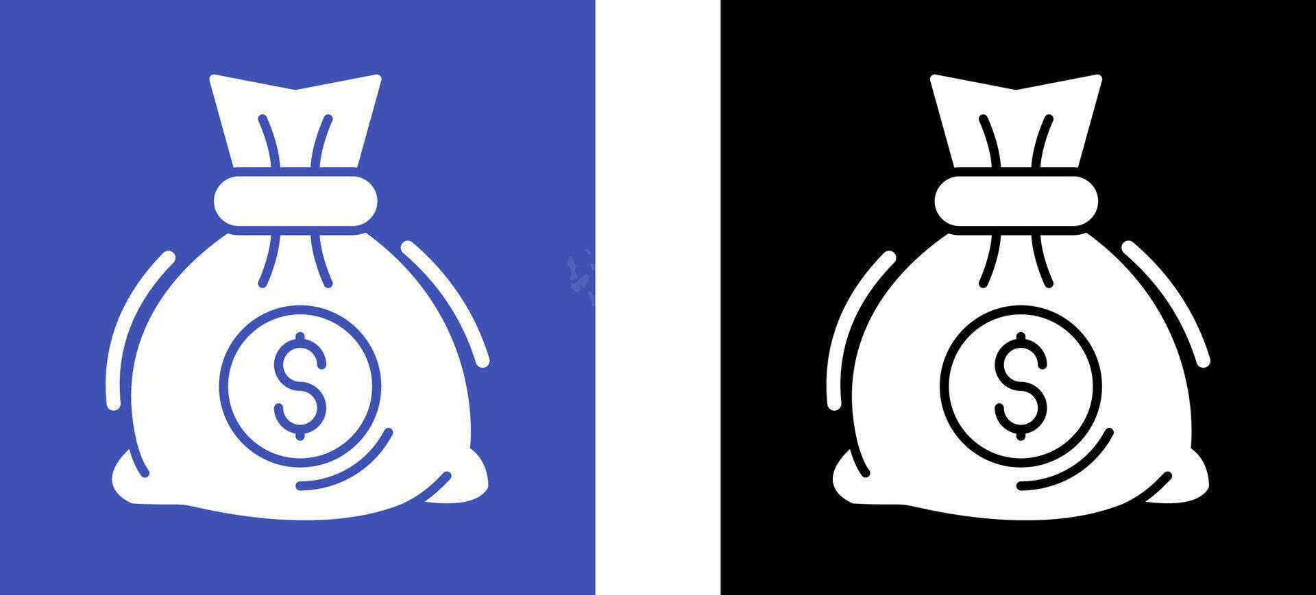 Money Bag Icon Design vector