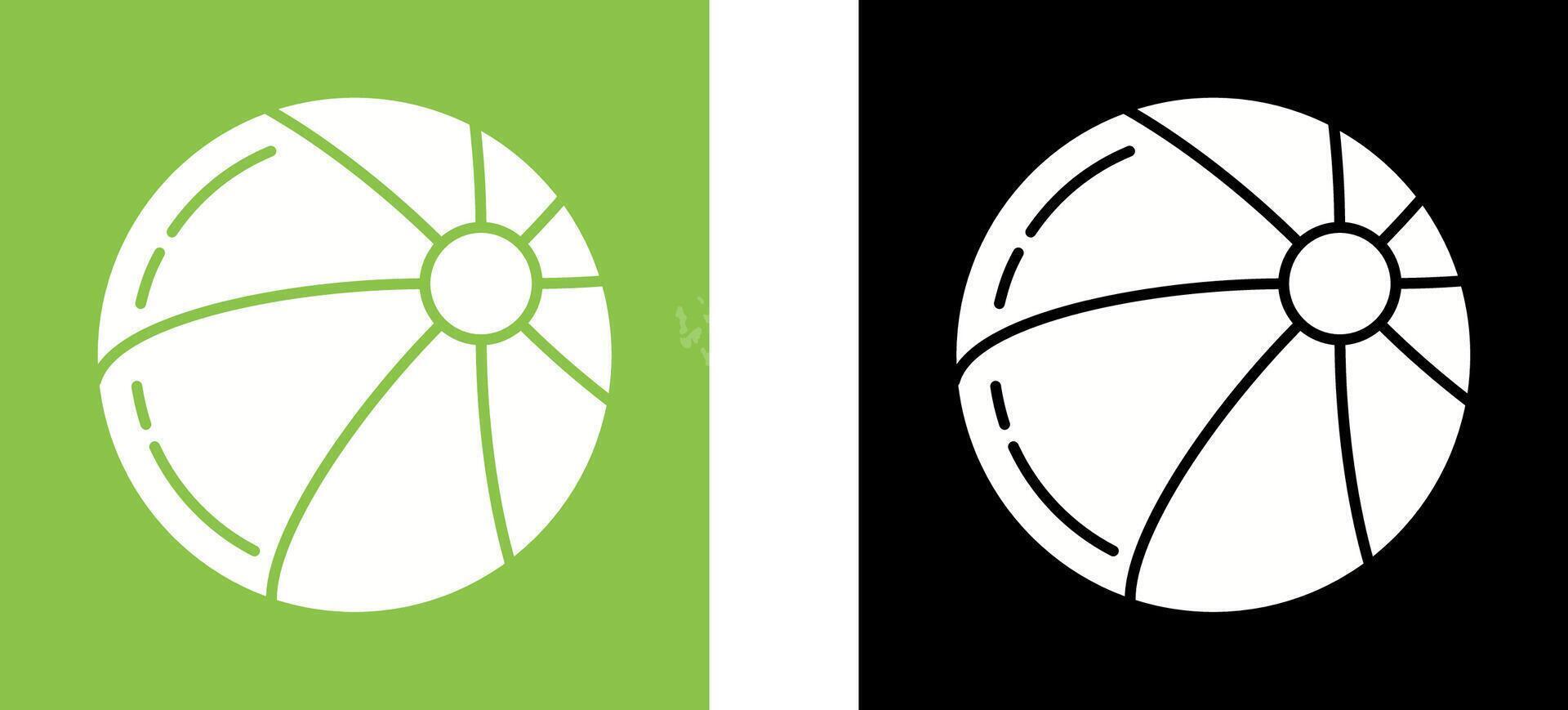 Beach Ball Icon Design vector