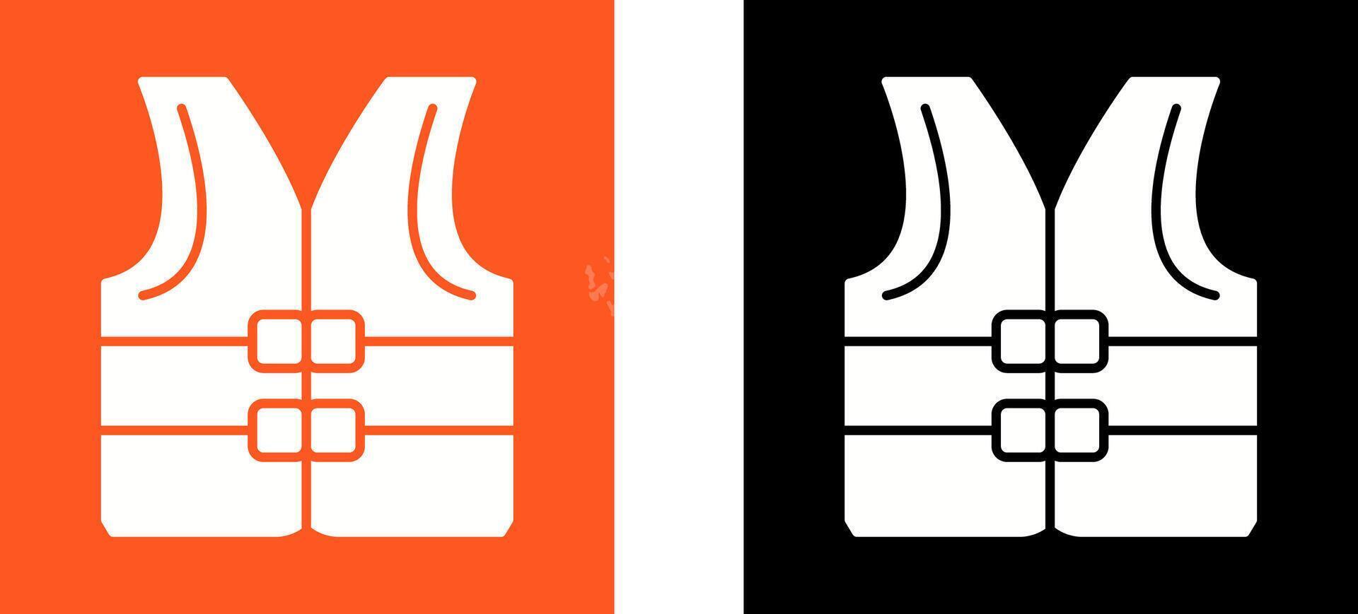 Life jacket Icon Design vector