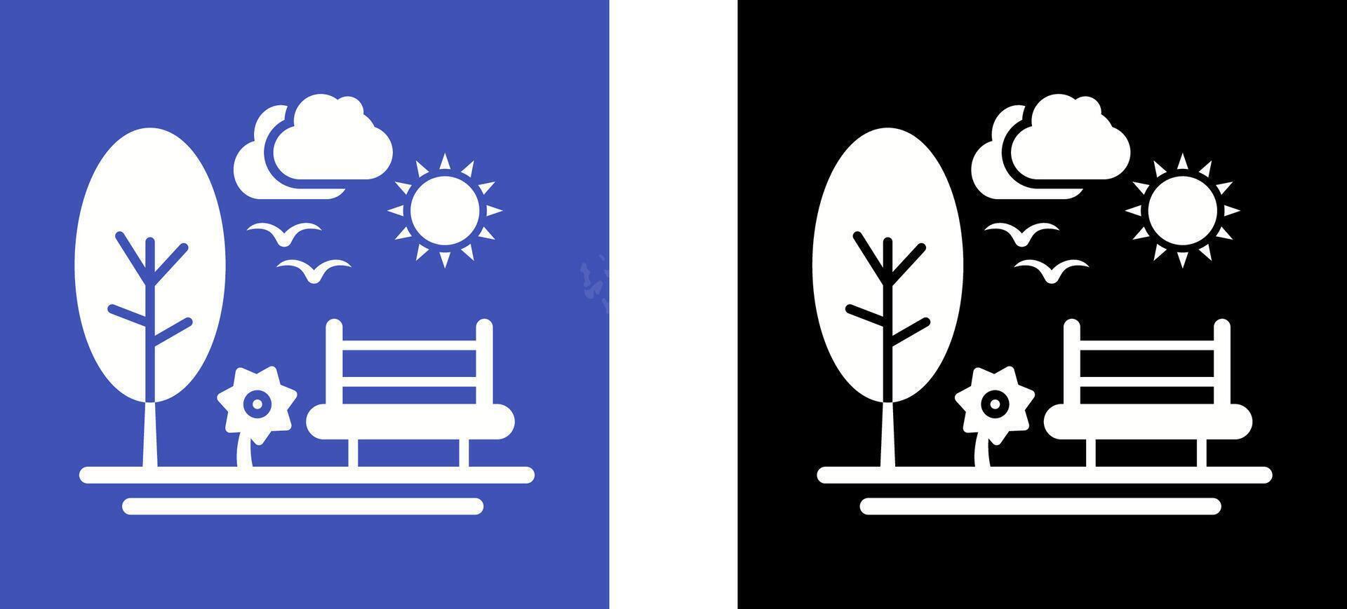 Park Icon Design vector