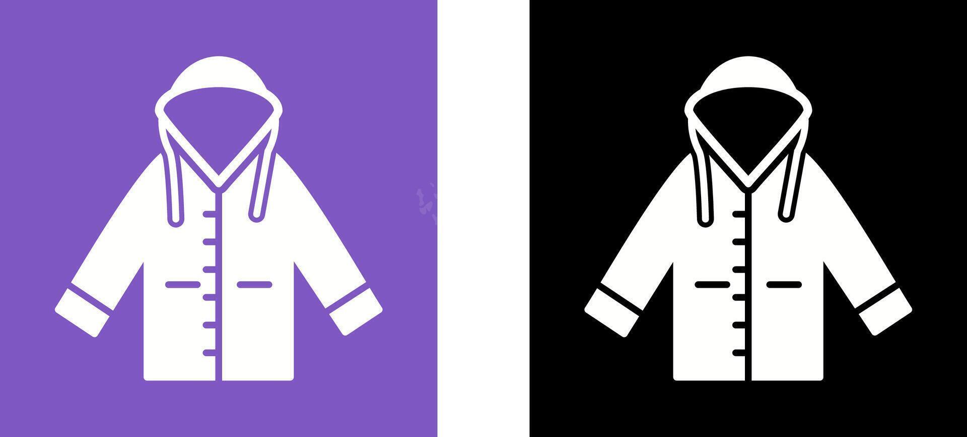 Raincoat Icon Design vector