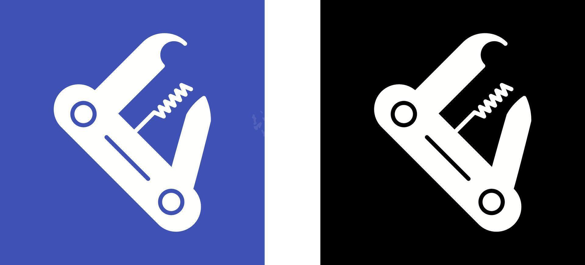 Swiss Army Knife Icon Design vector