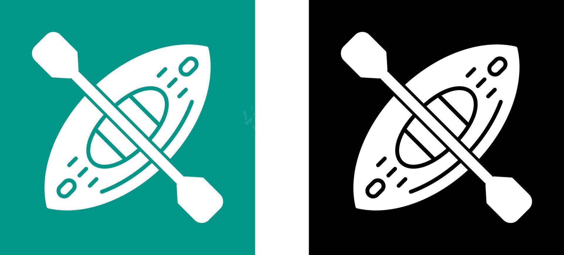 Kayak Icon Design vector