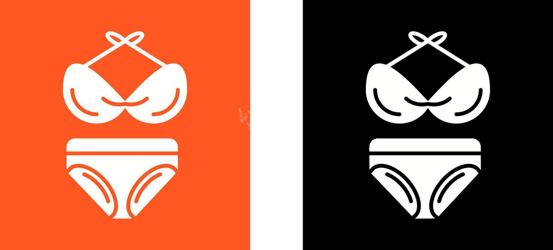 Bikini Icon Design vector