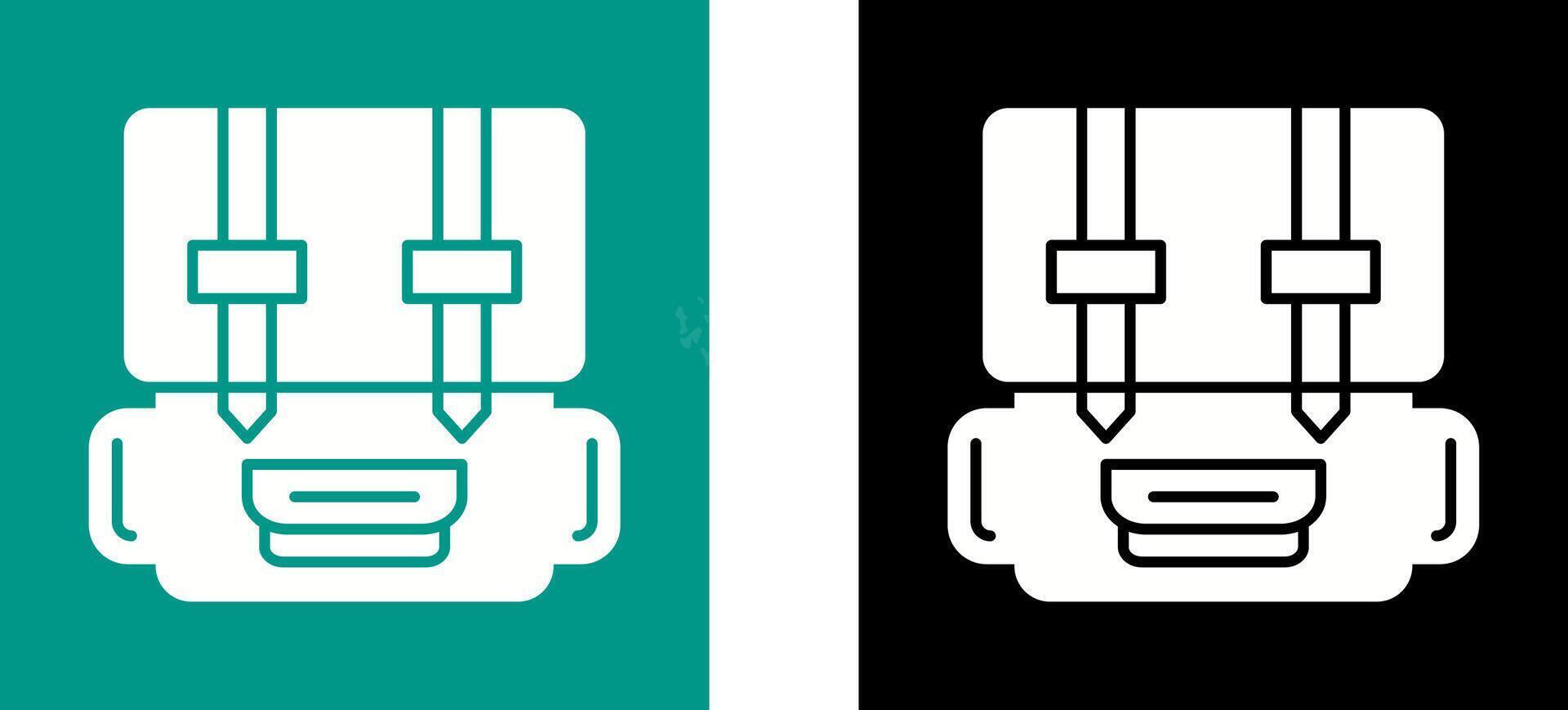 Backpack Icon Design vector