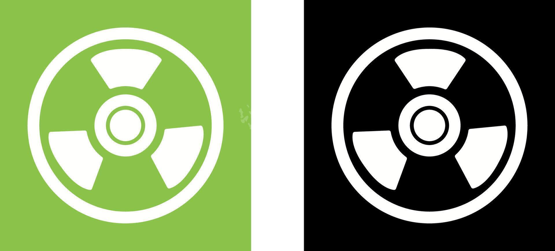 Nuclear Icon Design vector