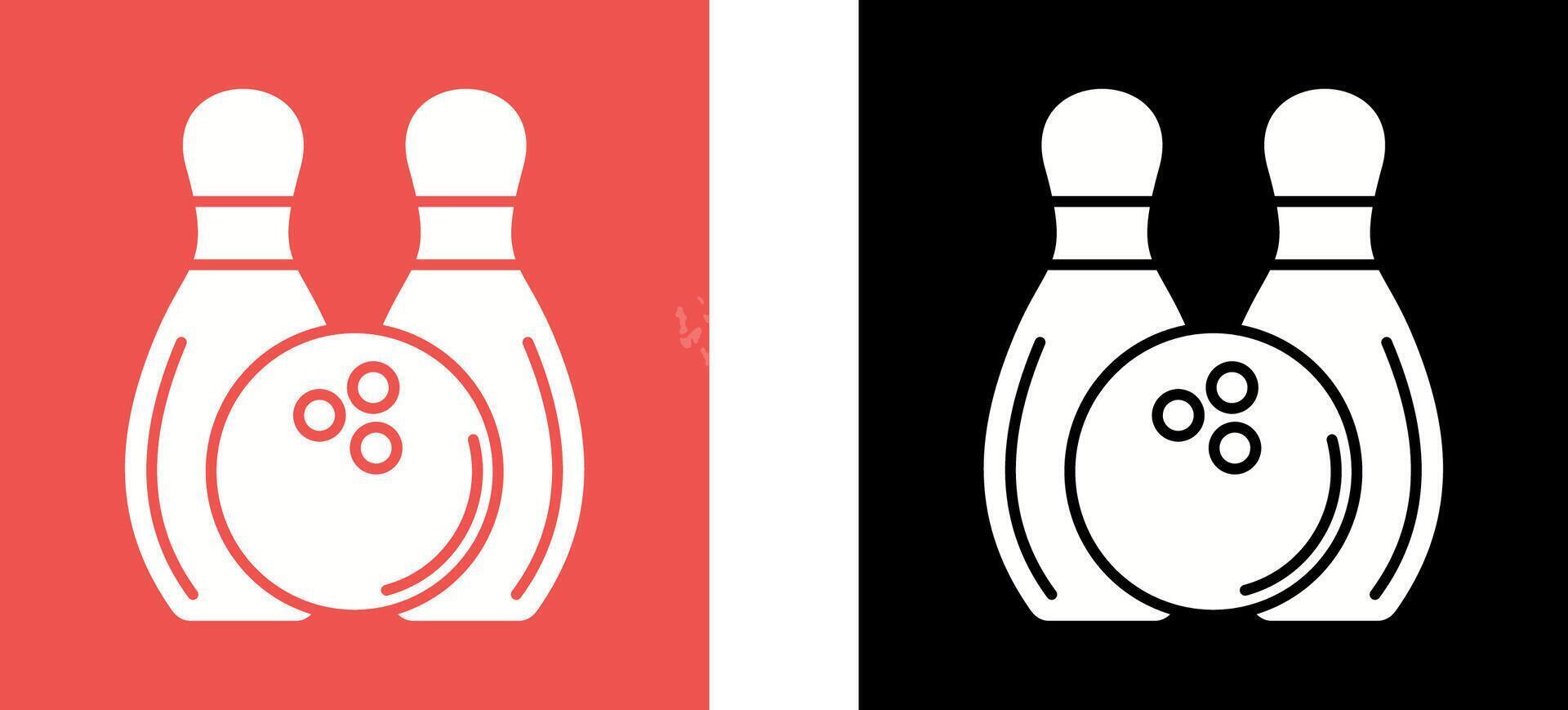 Bowling Icon Design vector