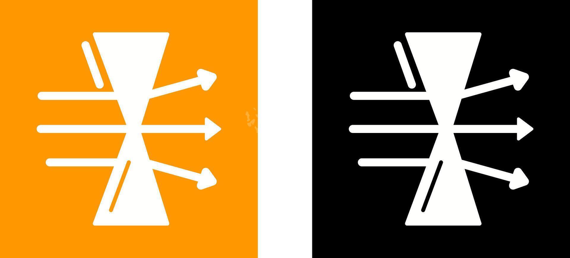 Dispersion Icon Design vector