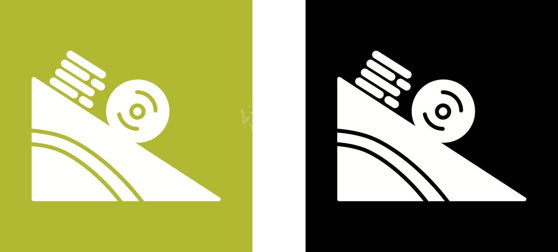 Rolling Icon Design vector