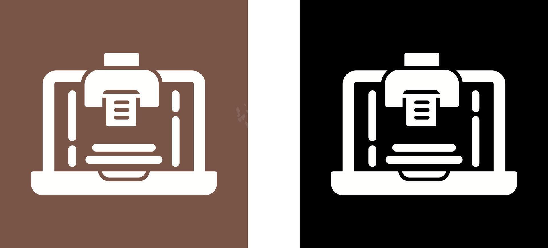 Print Icon Design vector