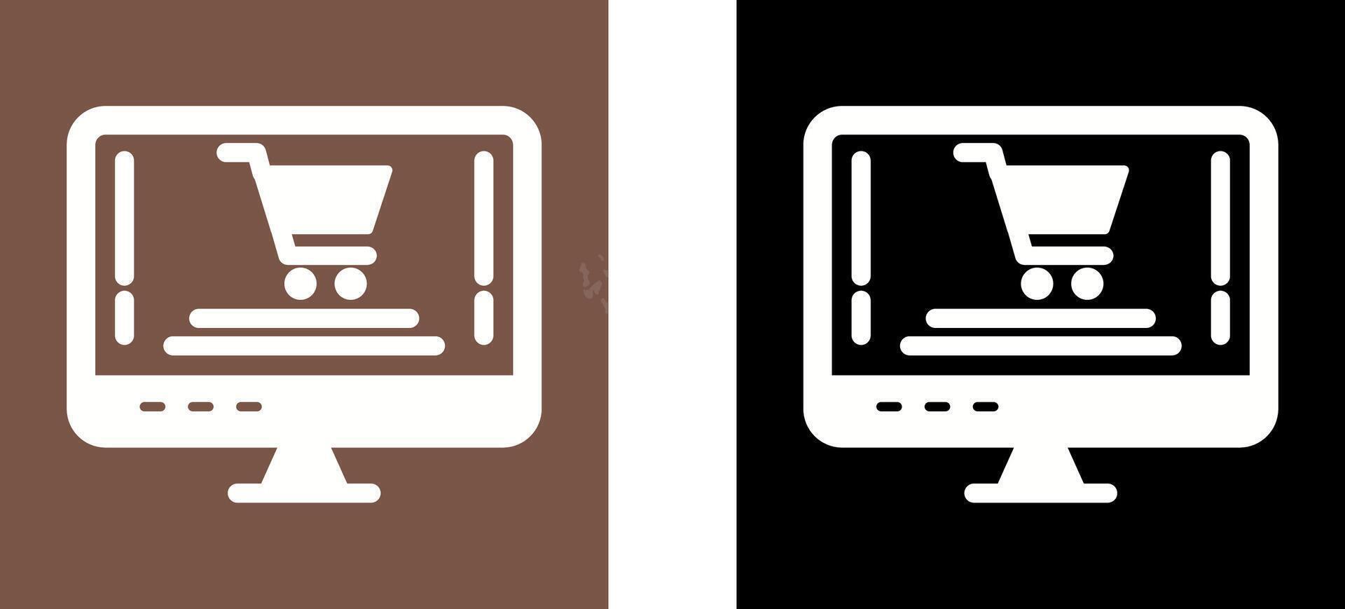 Online Shopping Icon Design vector