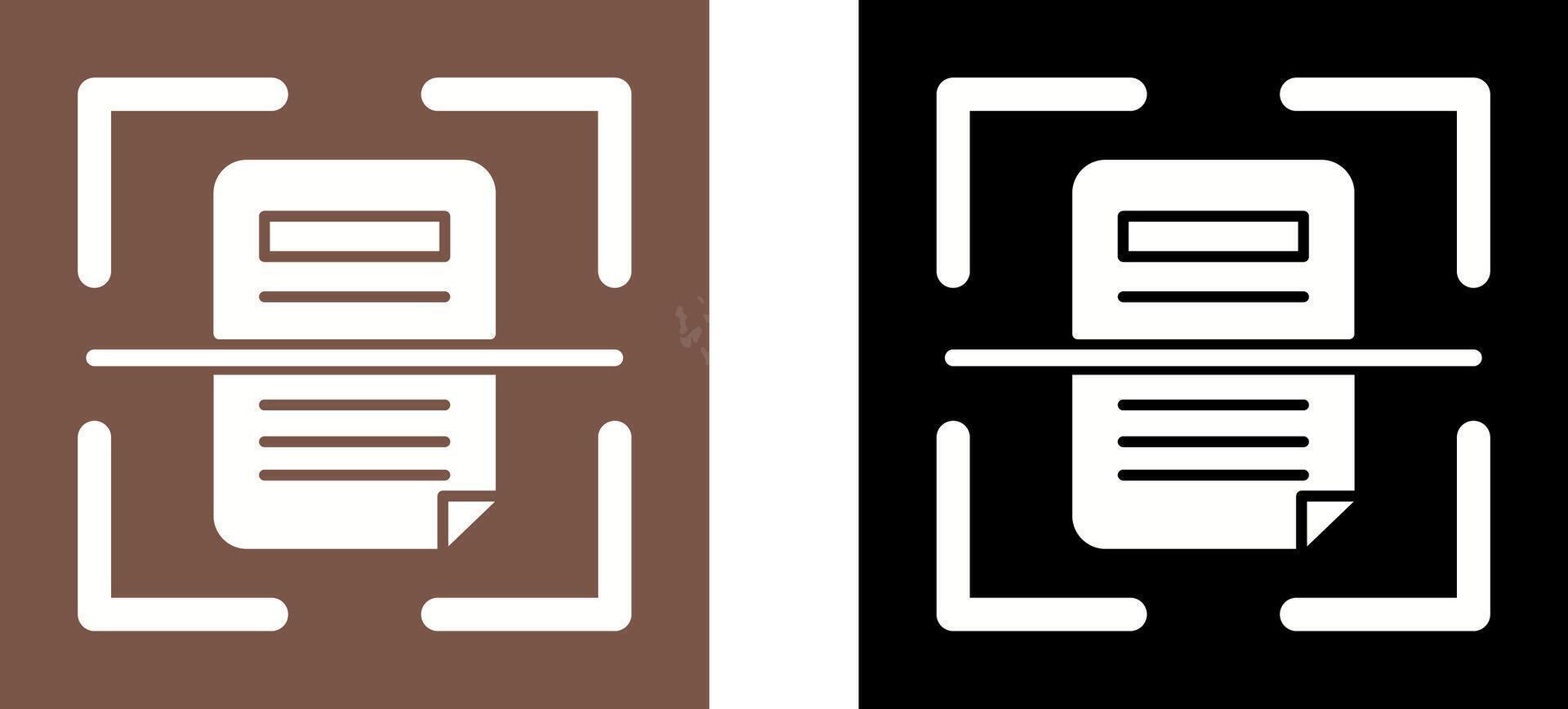 Scan Icon Design vector