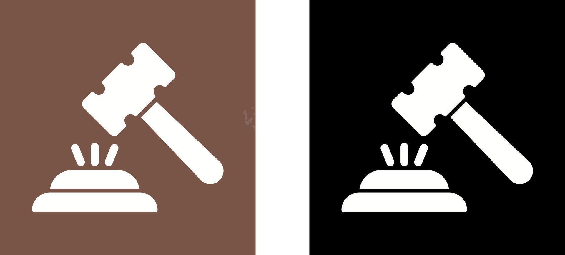 Gavel Icon Design vector