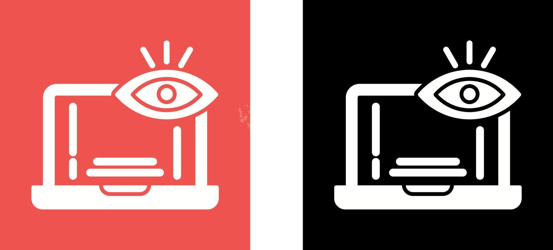 Monitoring Icon Design vector