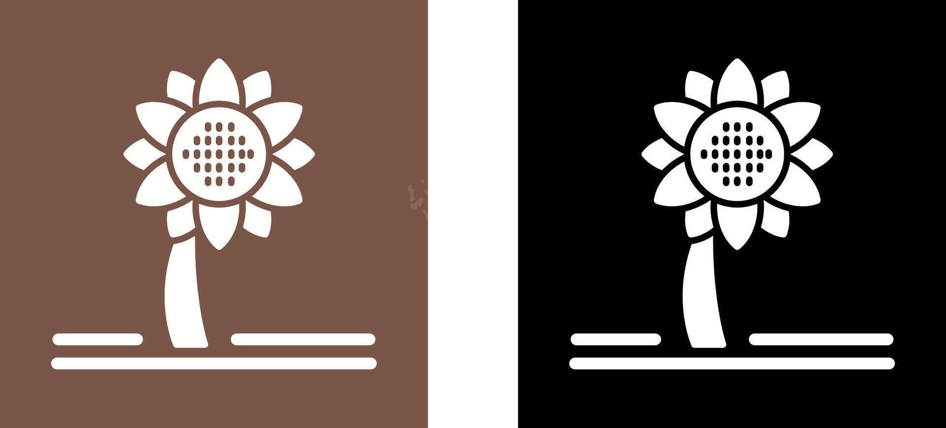 Sunflower Icon Design vector