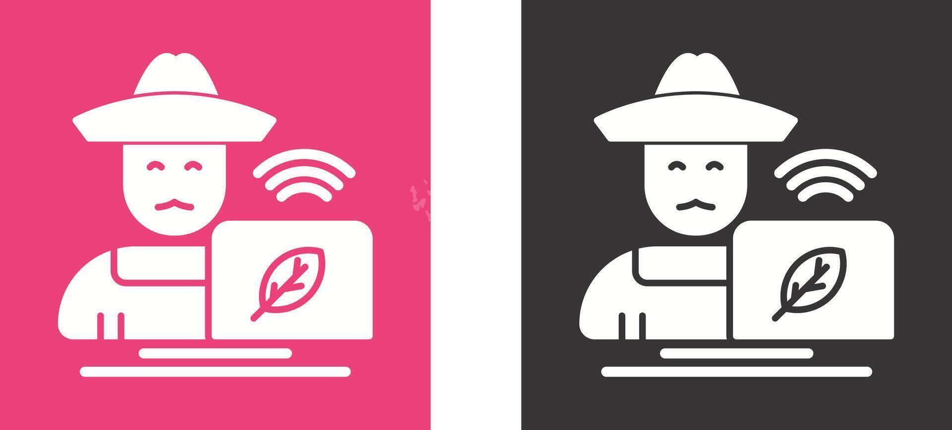 Farmer Icon Design vector