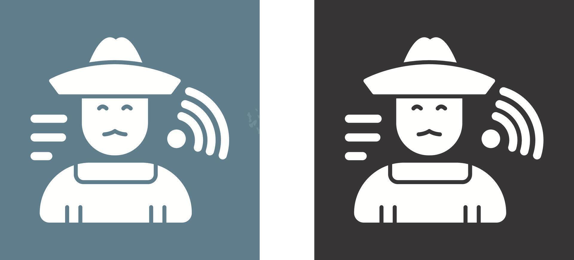Farmer Icon Design vector
