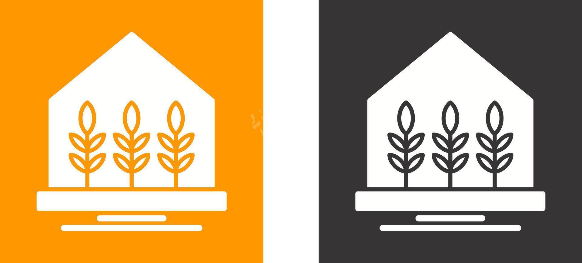 Farm House Icon Design vector