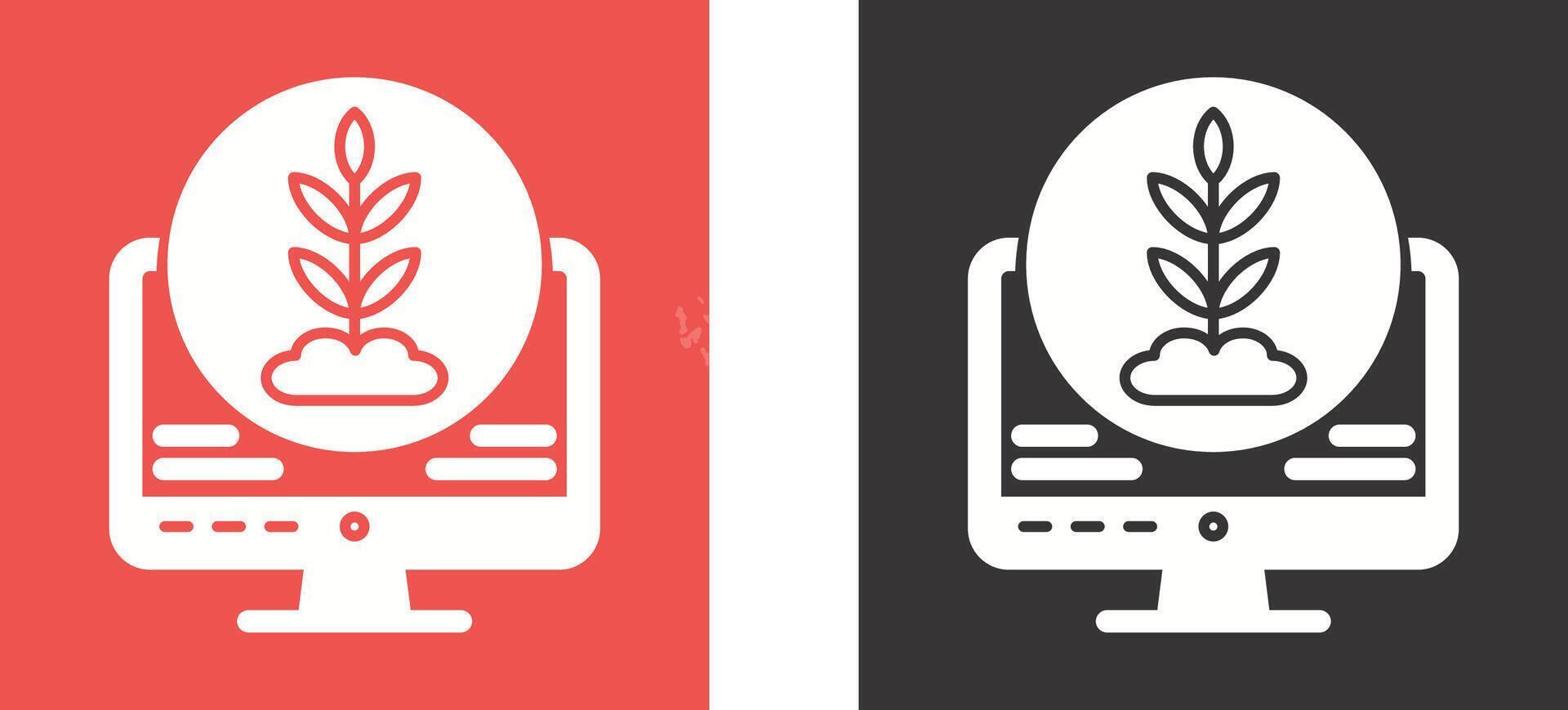 Plant Icon Design vector