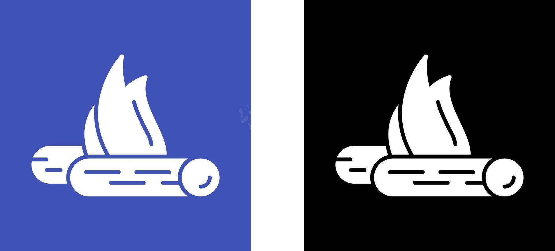 Bon Fire Icon Design vector