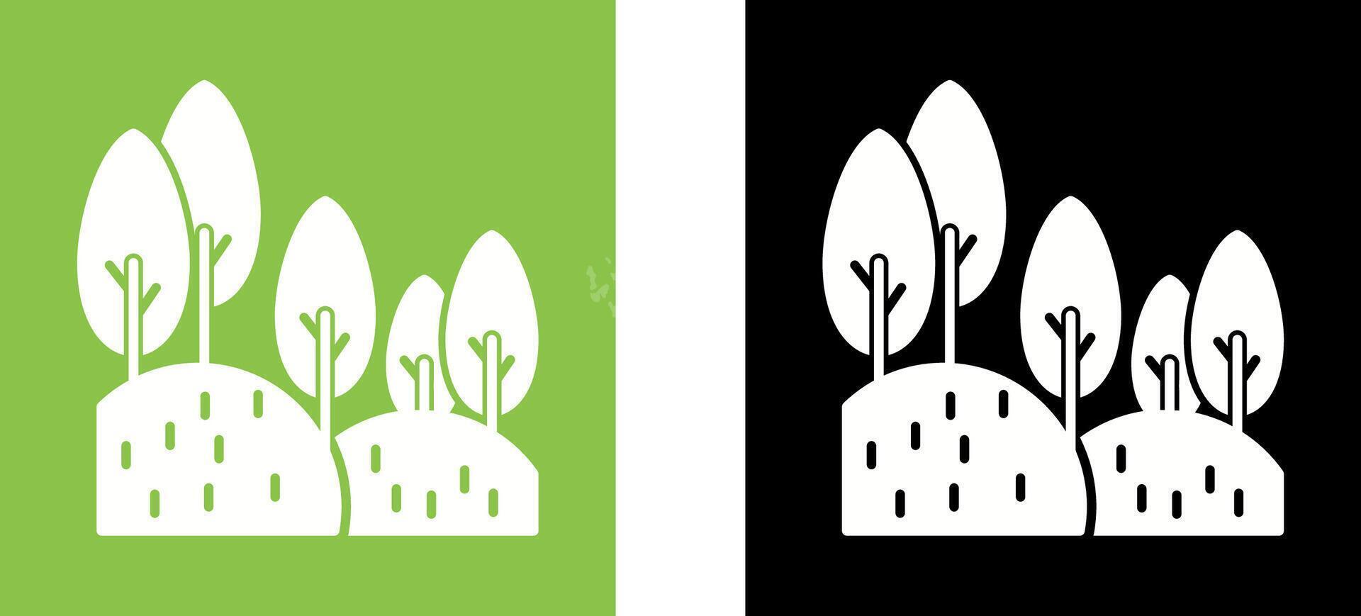 Forest Icon Design vector