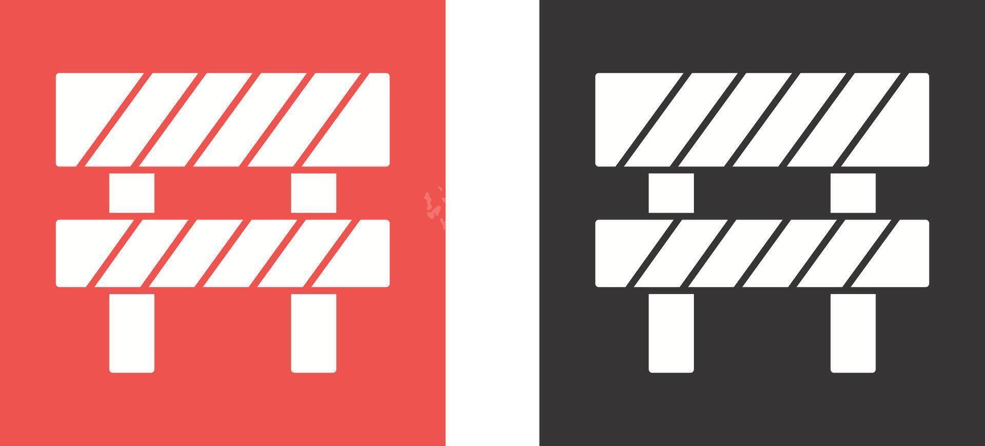 Barrier Icon Design vector