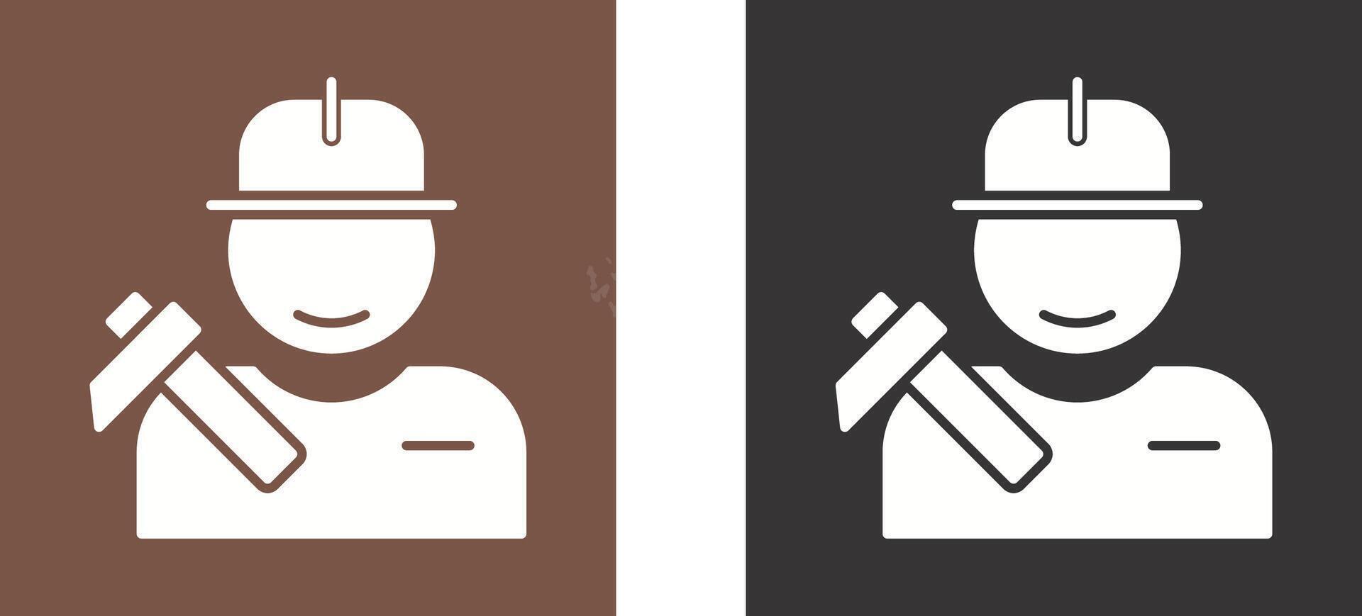 Worker Icon Design vector