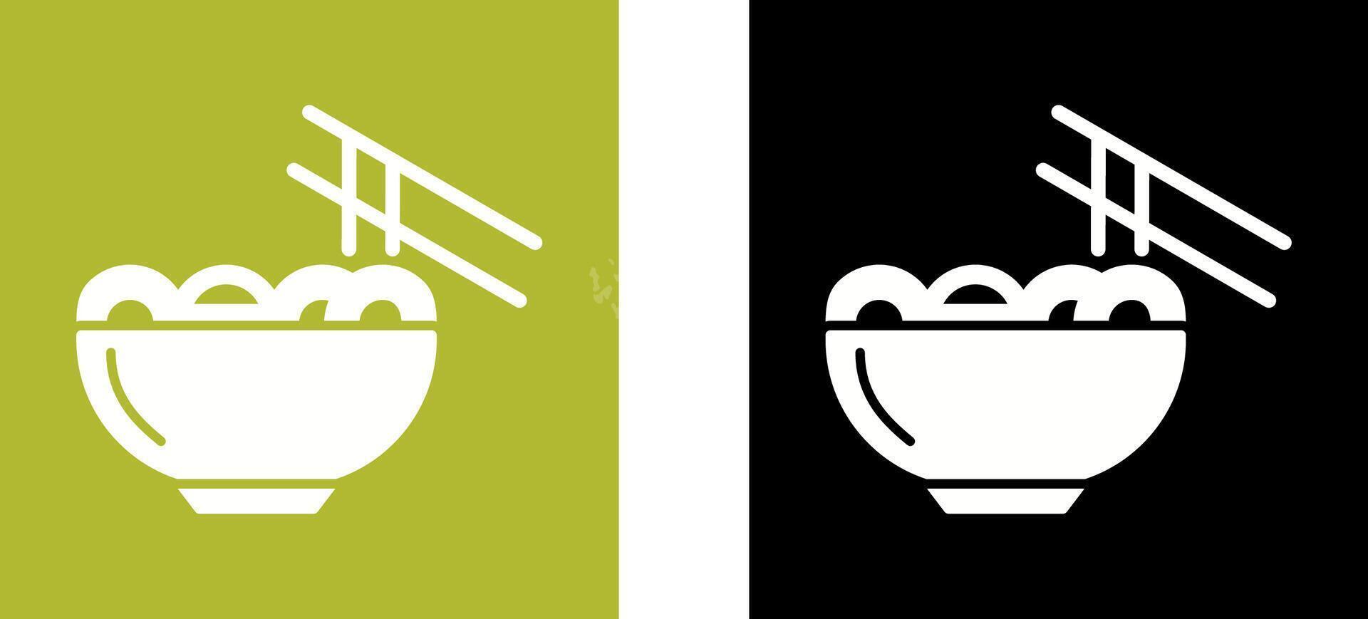 Chinese food Icon Design vector