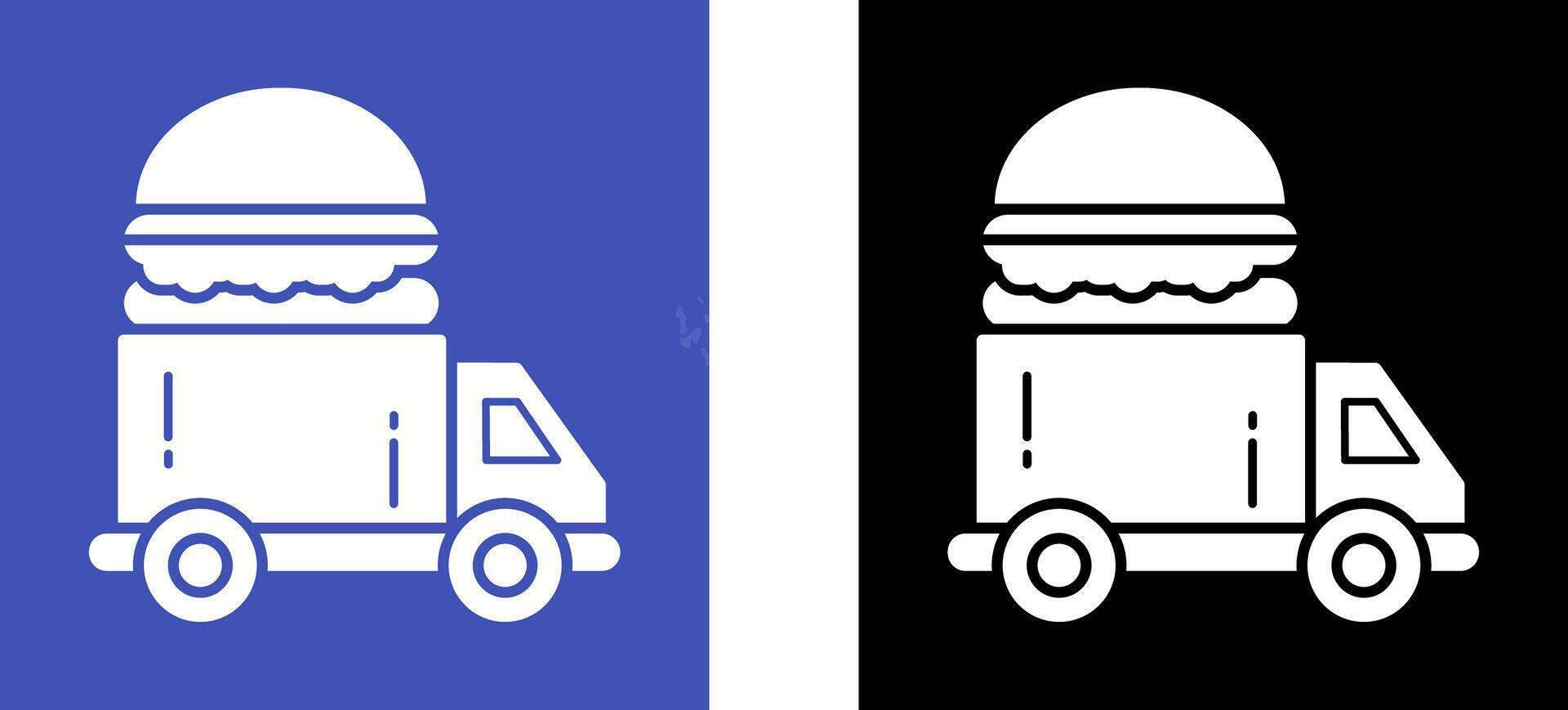 Fast Food Truck Icon Design vector