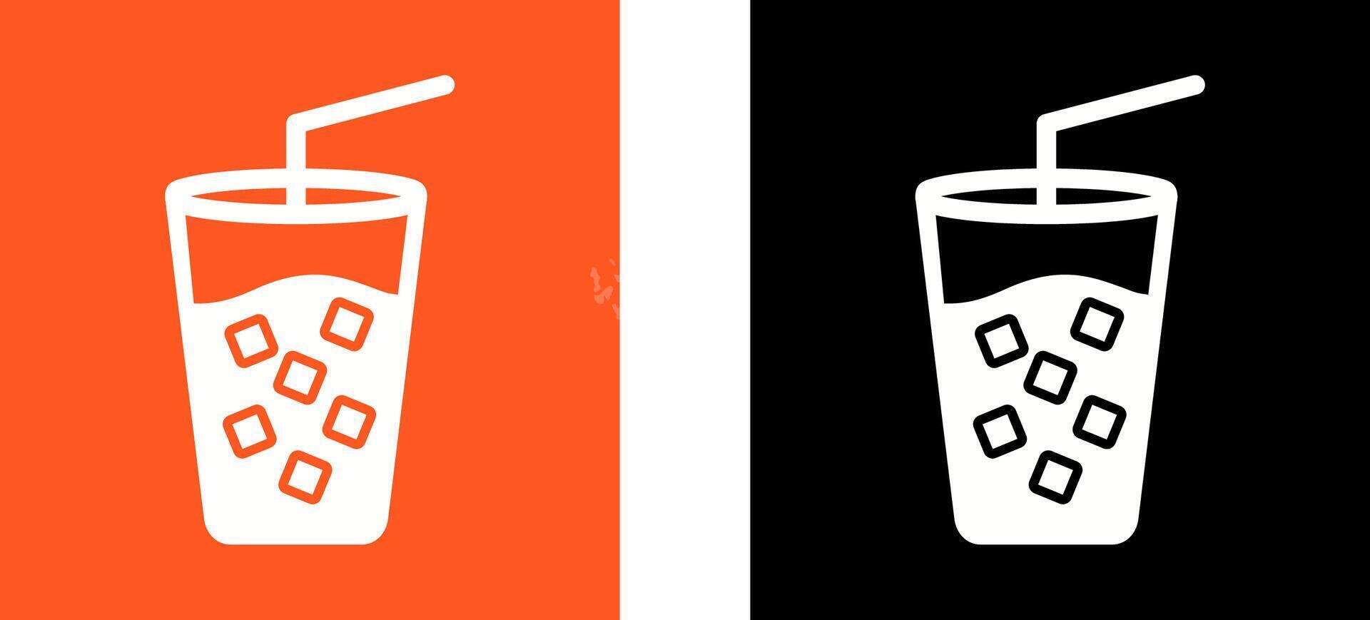 Cold Drink Icon Design vector