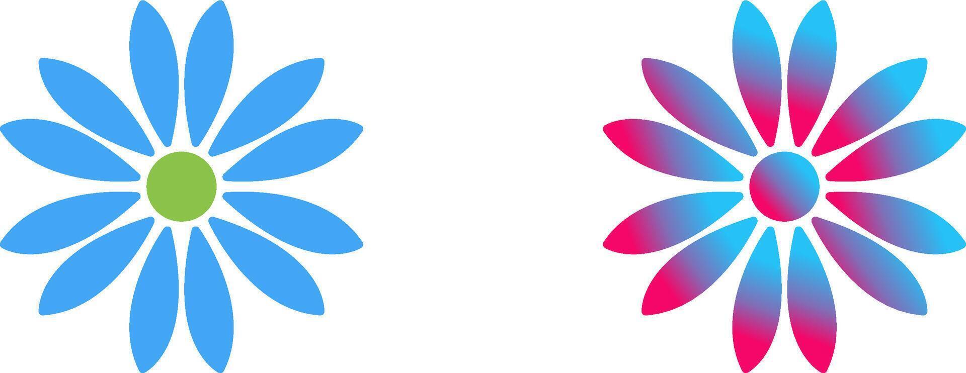 Unique Flower Icon Design vector