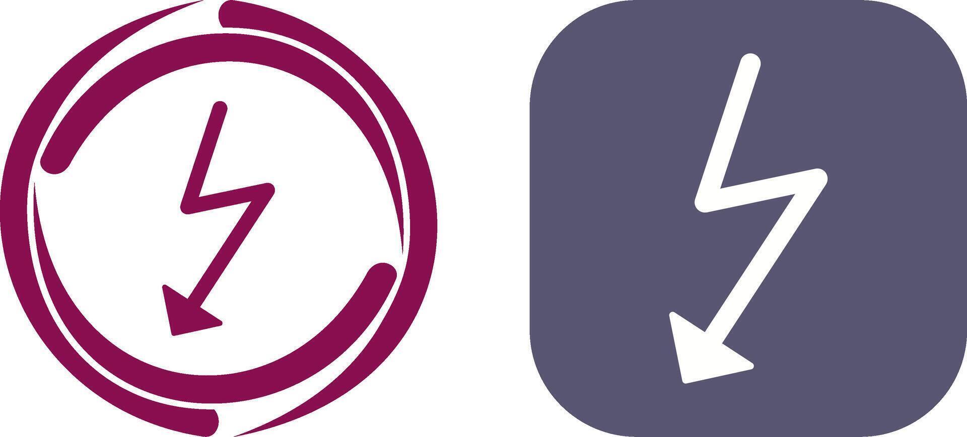 Unique Flash Icon Design vector