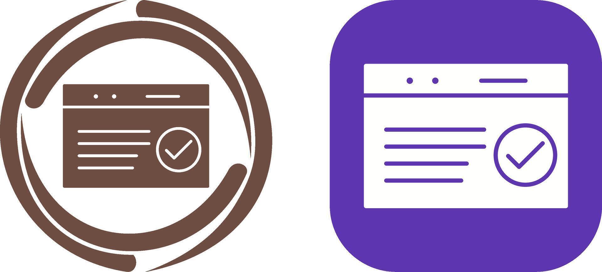Unique QC Passed Icon Design vector