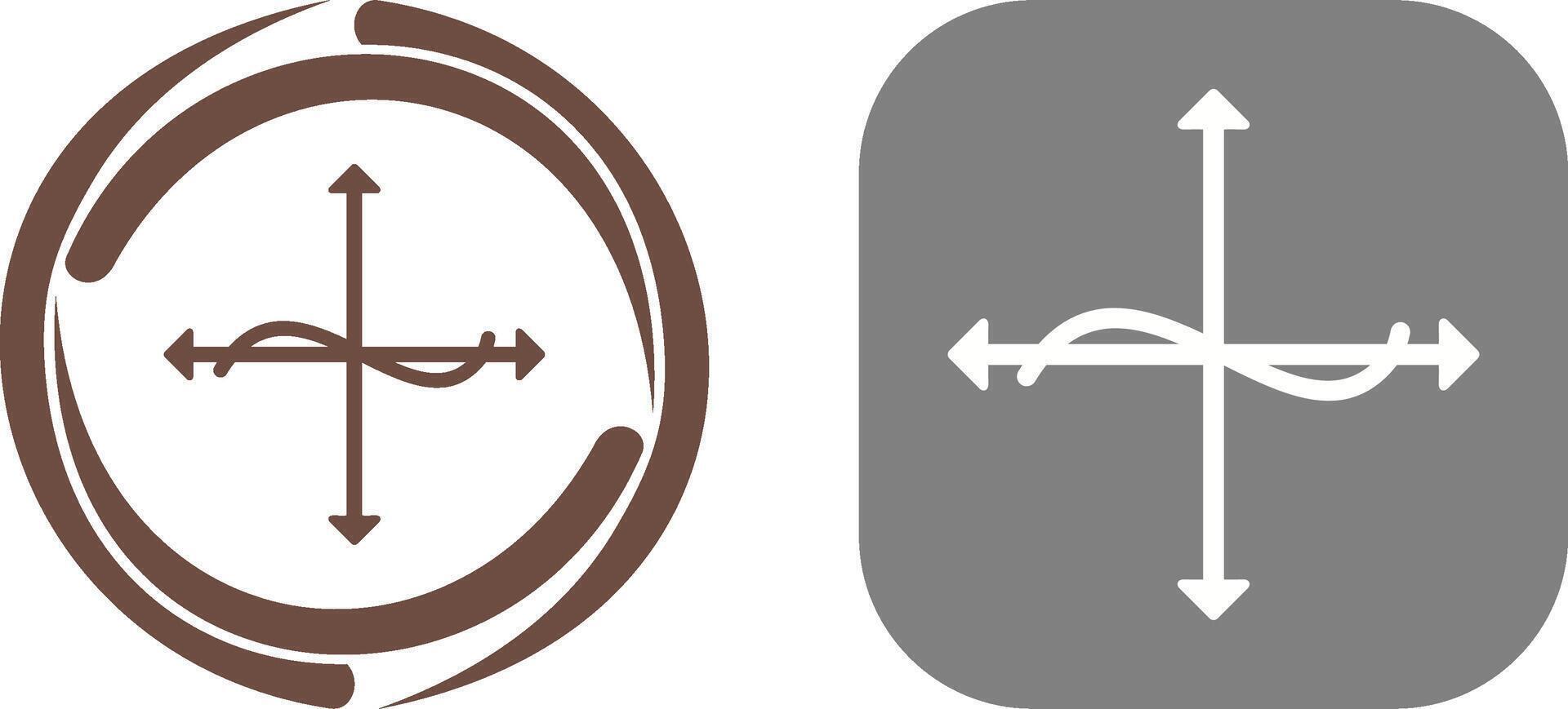 Unique Graph Icon Design vector