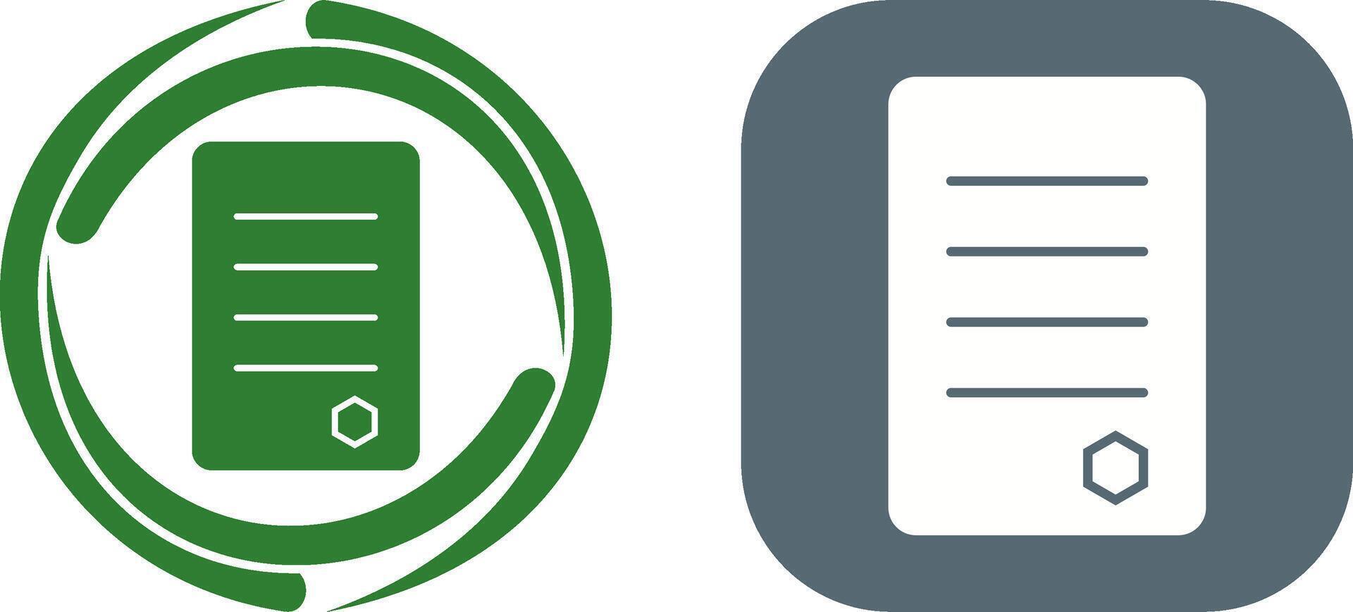 Unique Reports Icon Design vector
