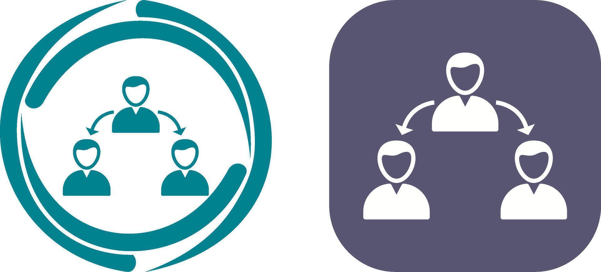 Unique Connected Users Icon Design vector