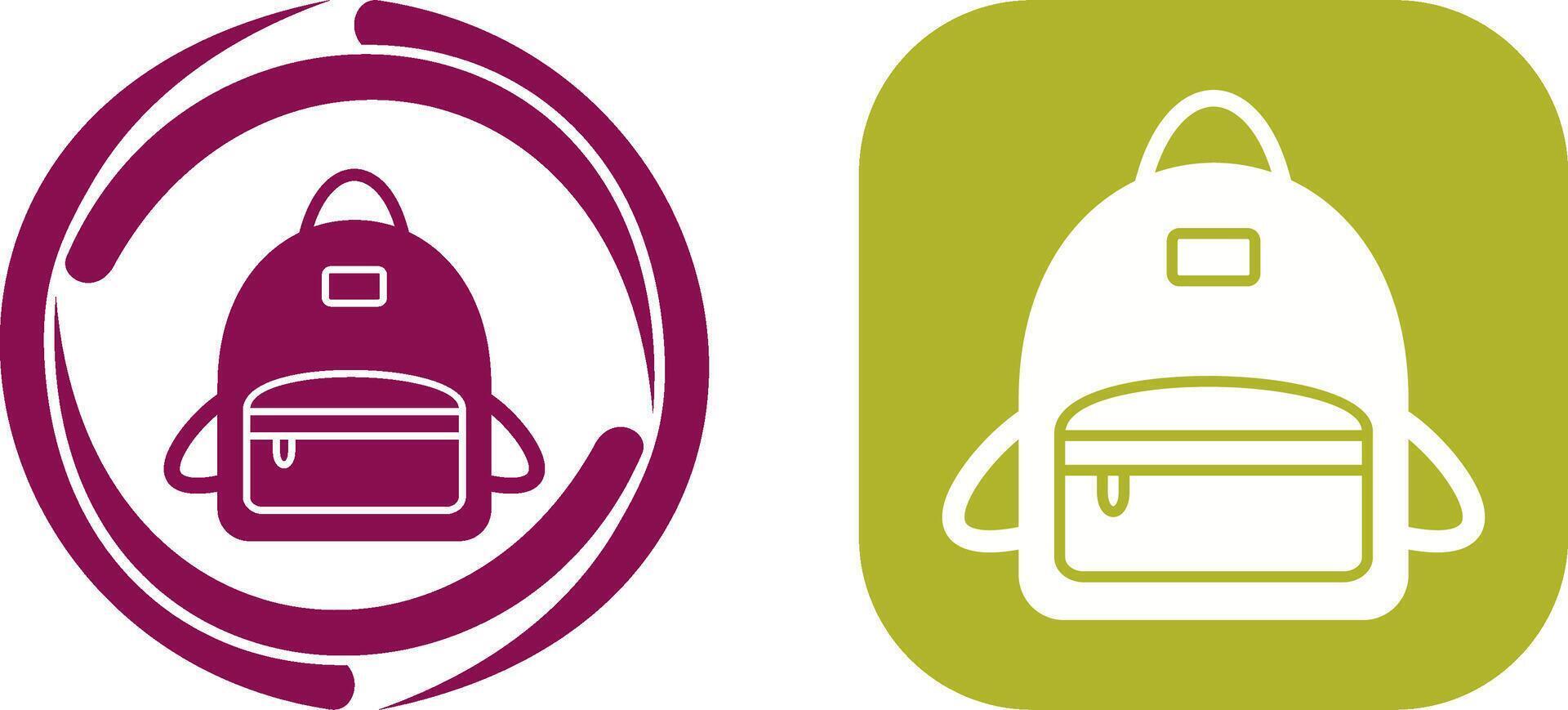 Bag Pack Icon Design vector