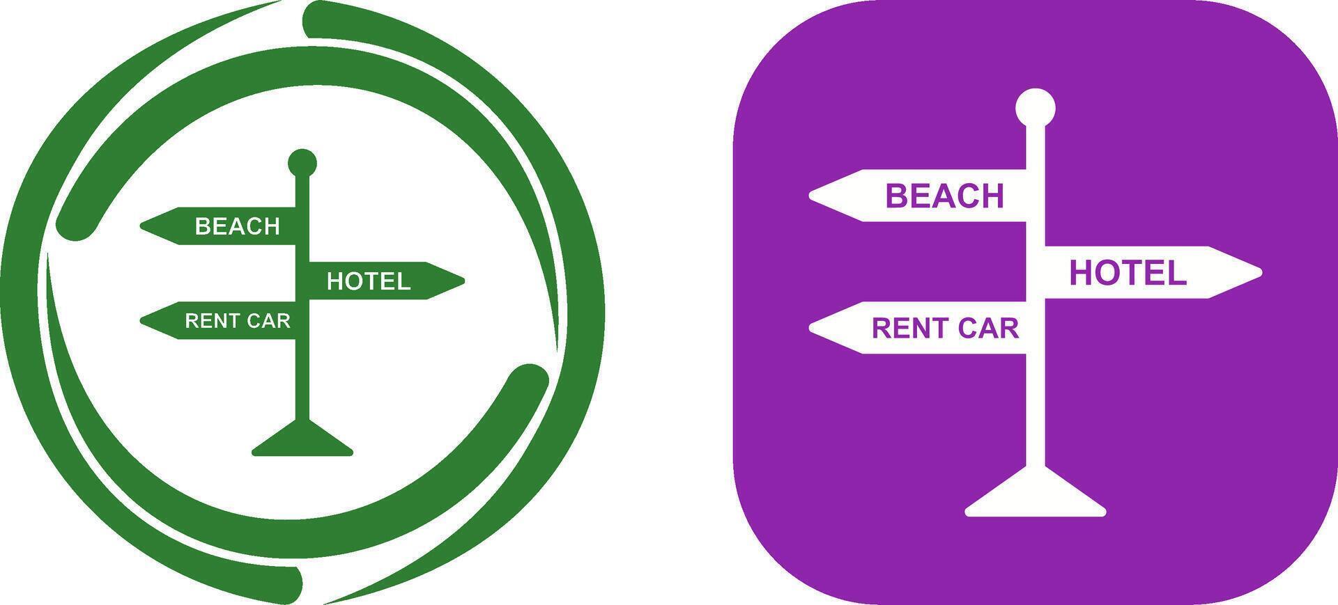 Signboard Icon Design vector