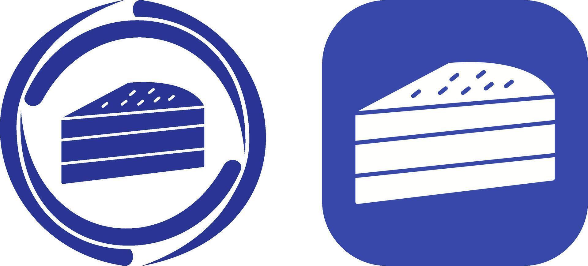 Cake Slice Icon Design vector