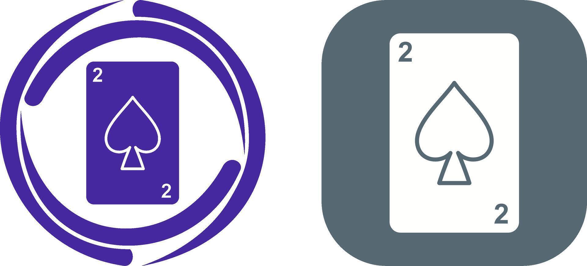 Spades Card Icon Design vector