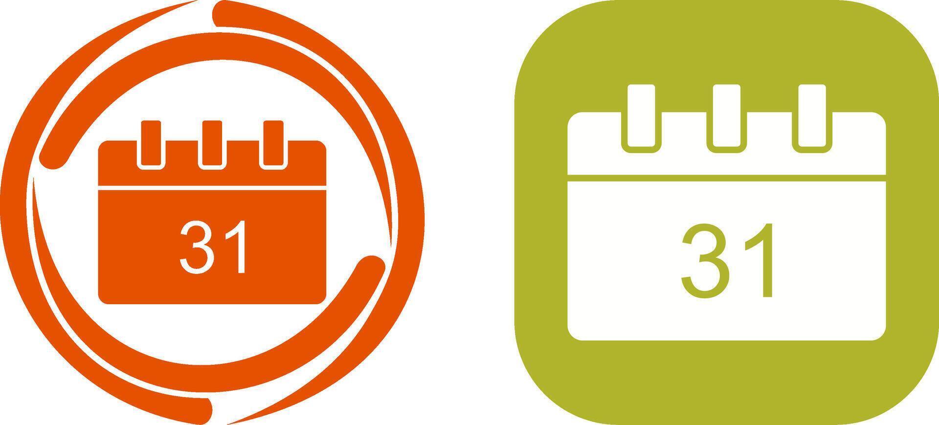 Unique Calendar Icon Design vector
