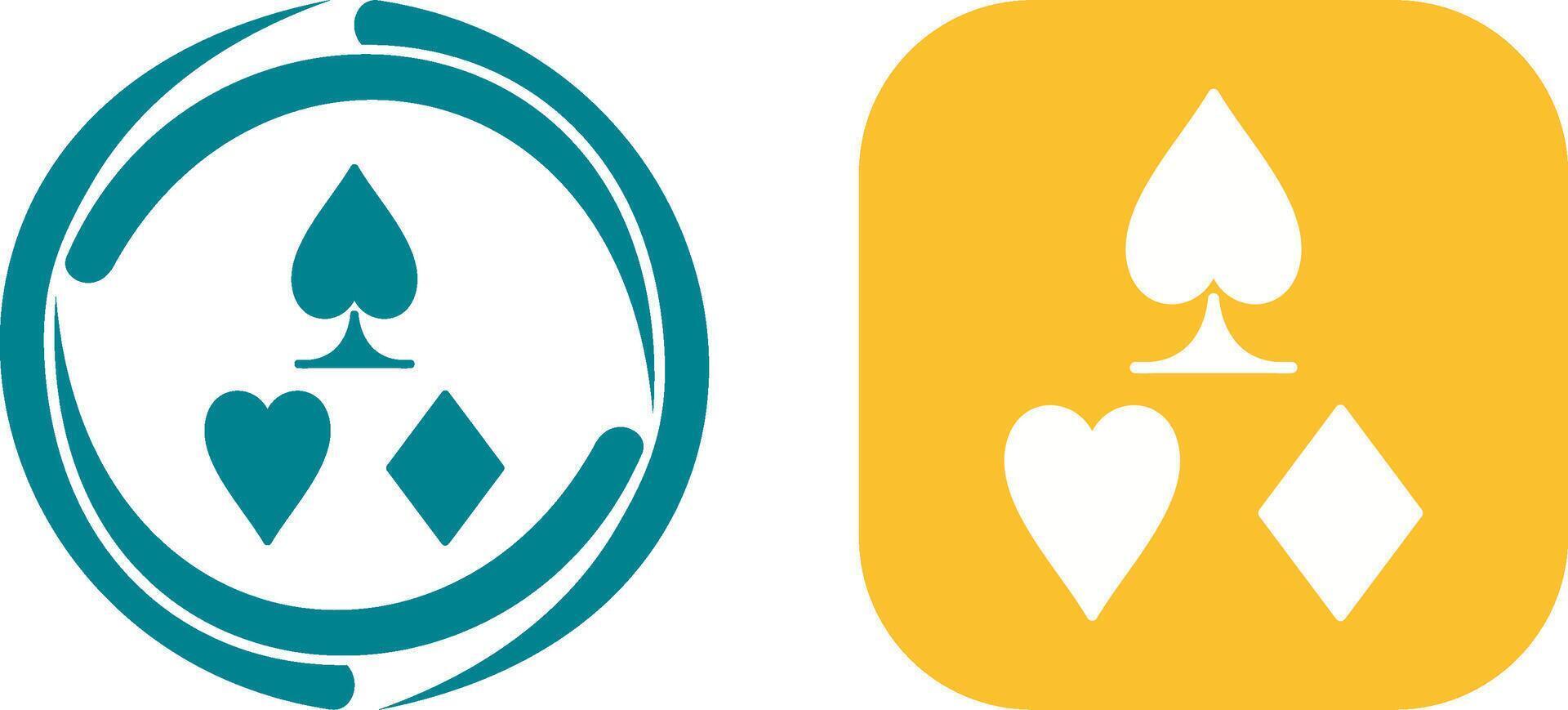Card Suits Icon Design vector