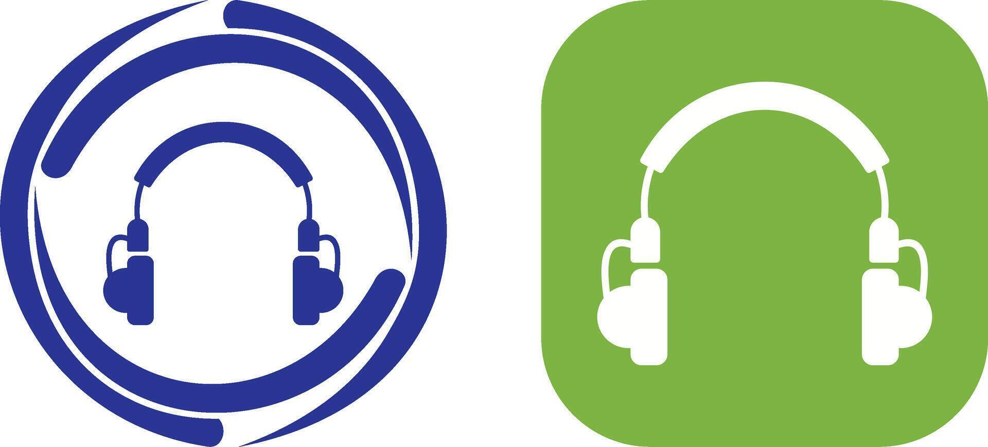 único auriculares icono diseño vector