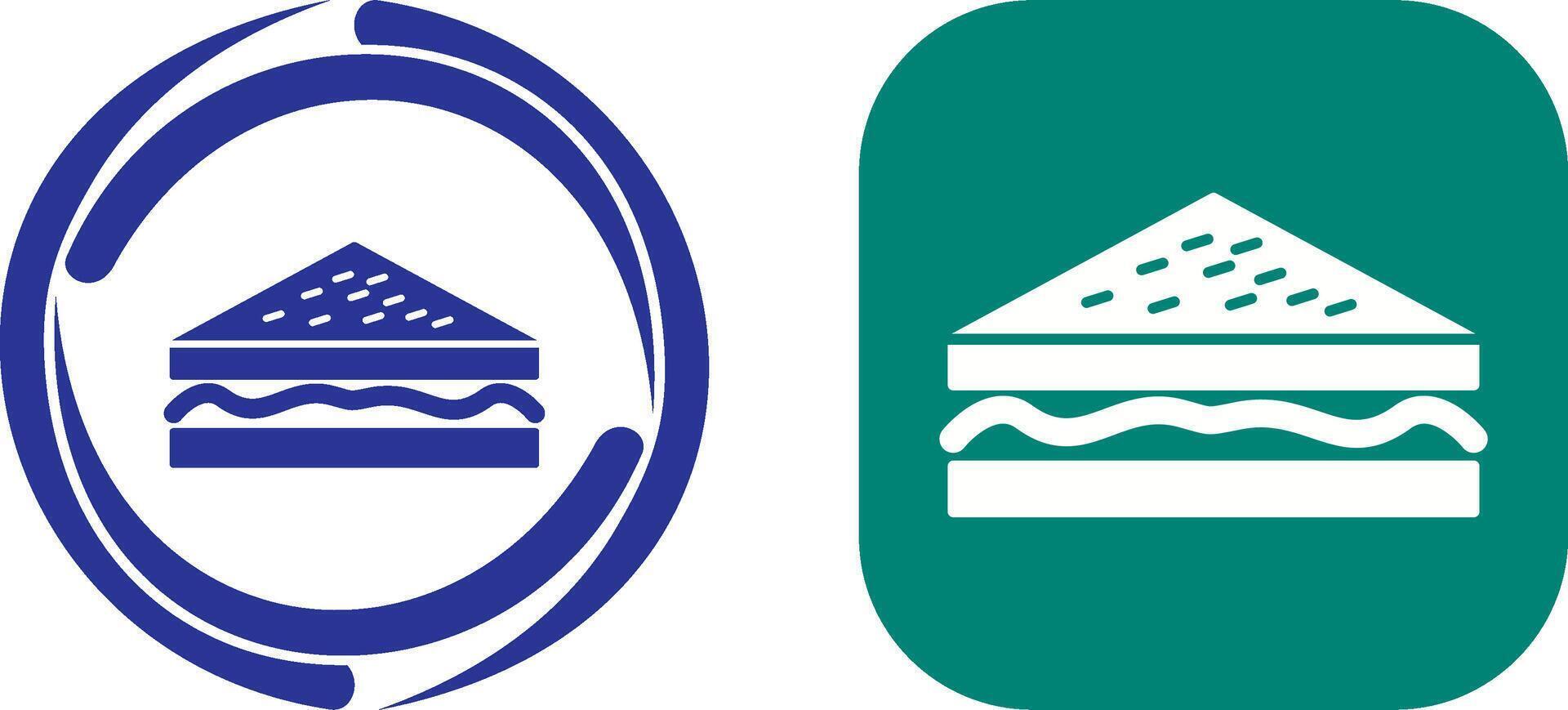 Unique Sandwich Icon Design vector