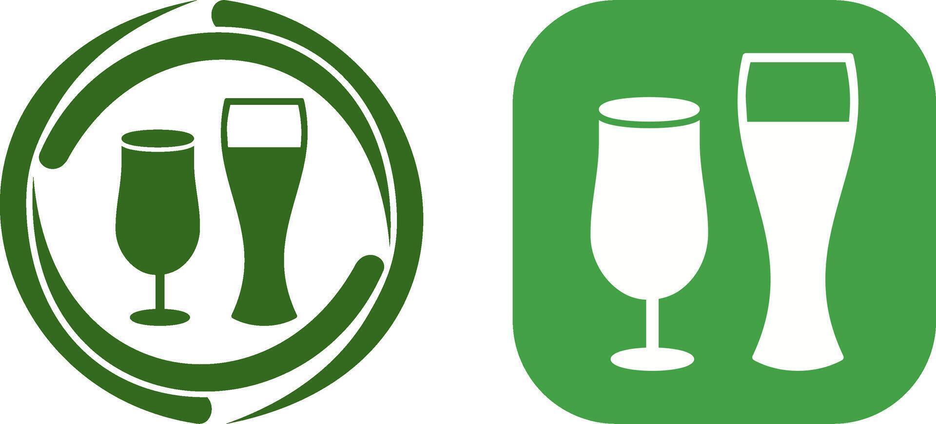 único cerveza lentes icono diseño vector